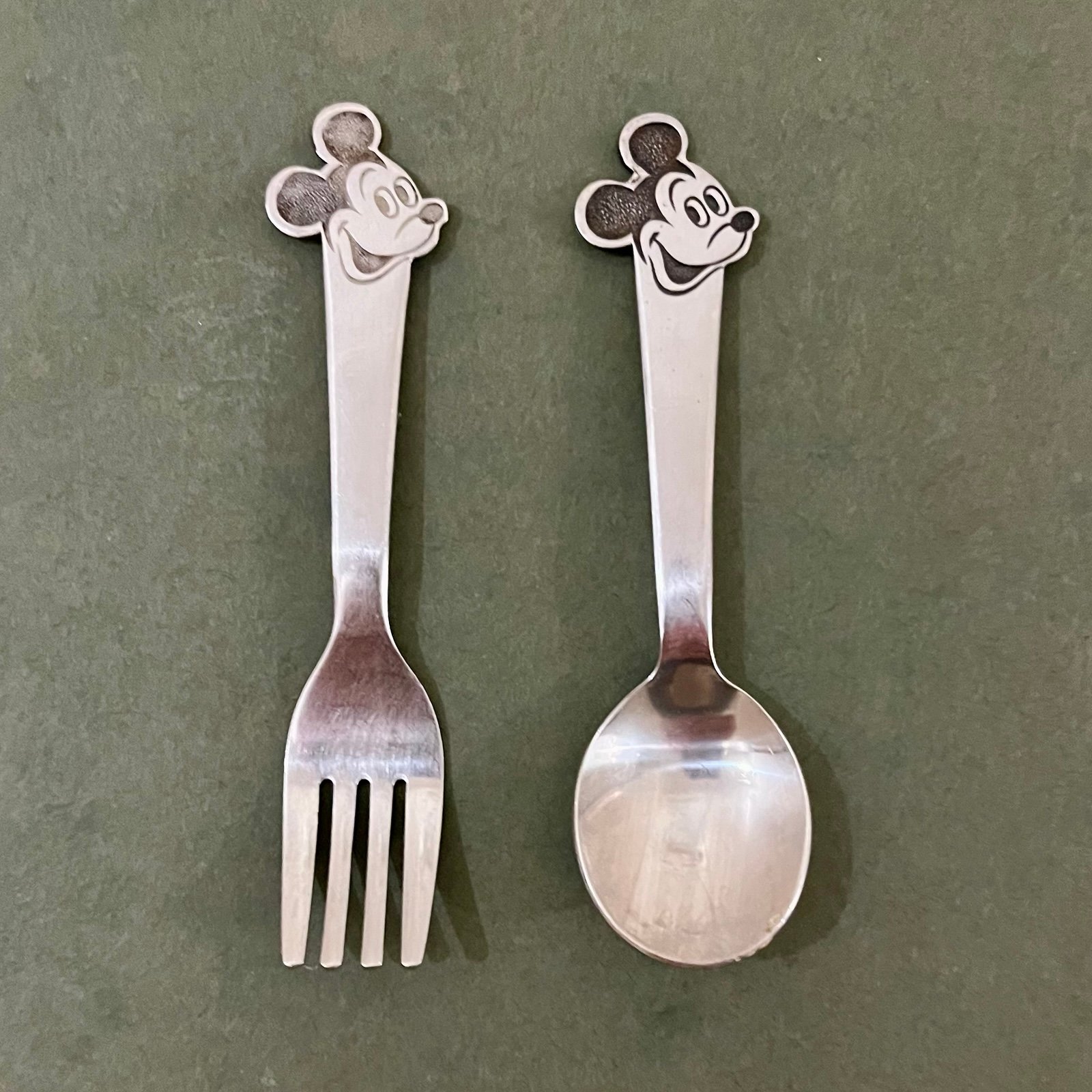 Vintage Mickey Mouse Disney Kids Children's Silverware
