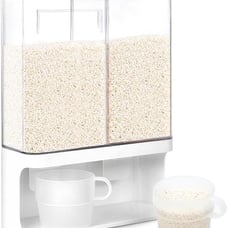 6 Lbs Wall-Mounted Rice Storage Container, Laundry Detergent Dispenser