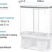 6 Lbs Wall-Mounted Rice Storage Container, Laundry Detergent Dispenser