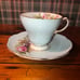 VTG E.B Foley Pale Blue Floral Tea Cup & Saucer