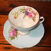 VTG E.B Foley Pale Blue Floral Tea Cup & Saucer