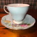 VTG E.B Foley Pale Blue Floral Tea Cup & Saucer