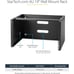 Wall Mount Network Rack 6U, 14 Deep for Shallow Server and IT Equipment, Black