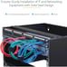 Wall Mount Network Rack 6U, 14 Deep for Shallow Server and IT Equipment, Black