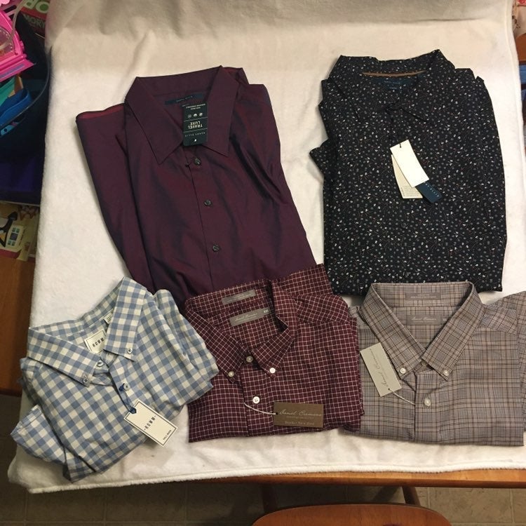 New mens Dress shirts bundle perri ellis XXL