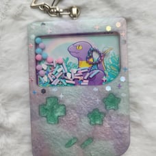 Ekans resin gameboy keychain