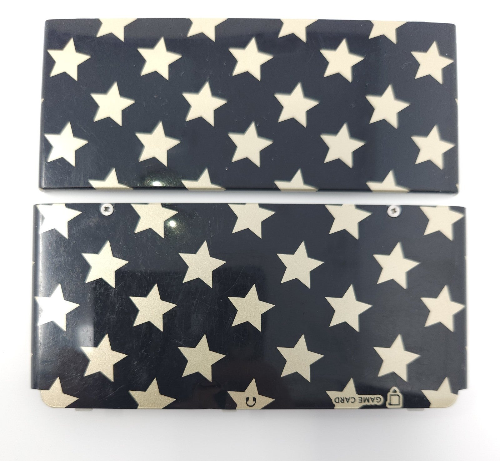 Nintendo 3ds Cover Plates Kisekae No. 029 – BLACK WITH YELLOW STARS