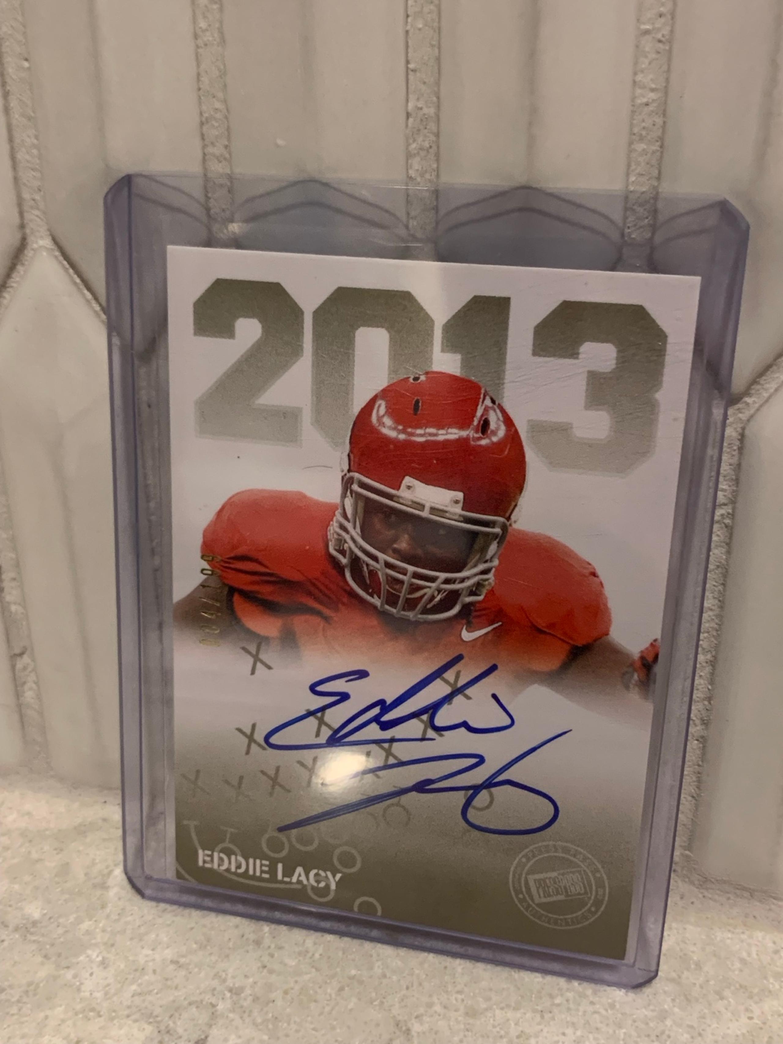 2013 Press Pass Gold Eddie Lacy Auto /199 Green Bay Packers Alabama