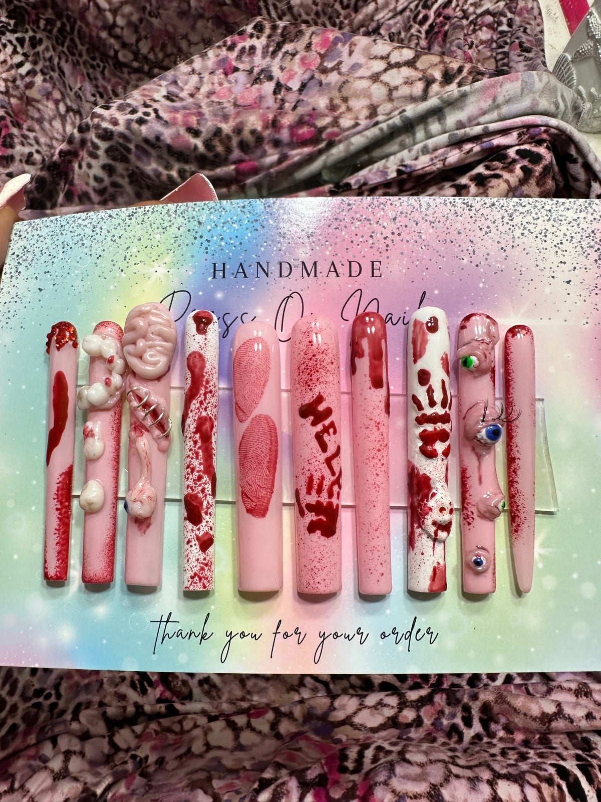 halloween press on nails