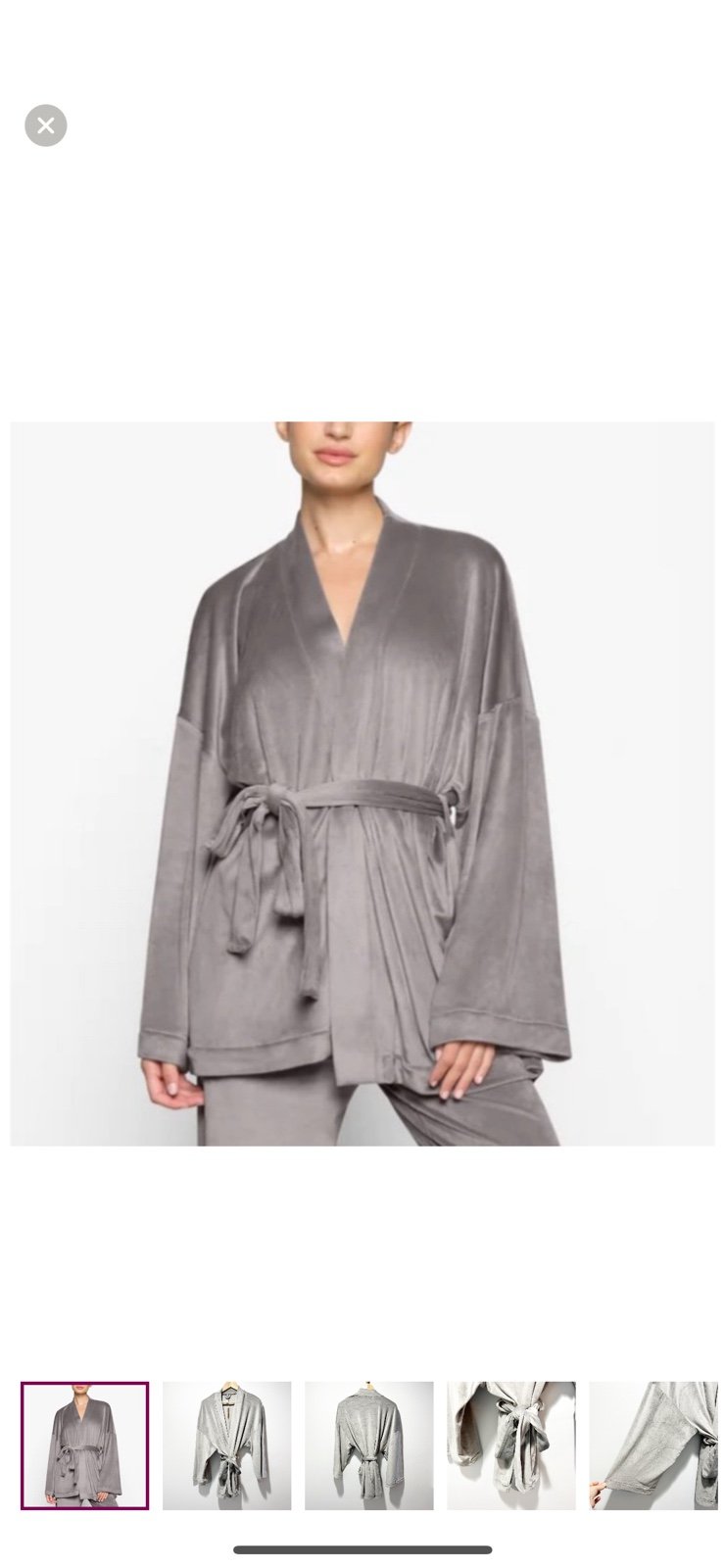 SKIMS New Velour Wrap Robe
