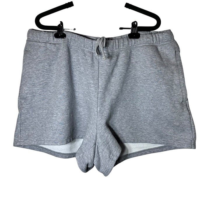 SKIMS Cotton Fleece Classic Shorts Grey Size XL
