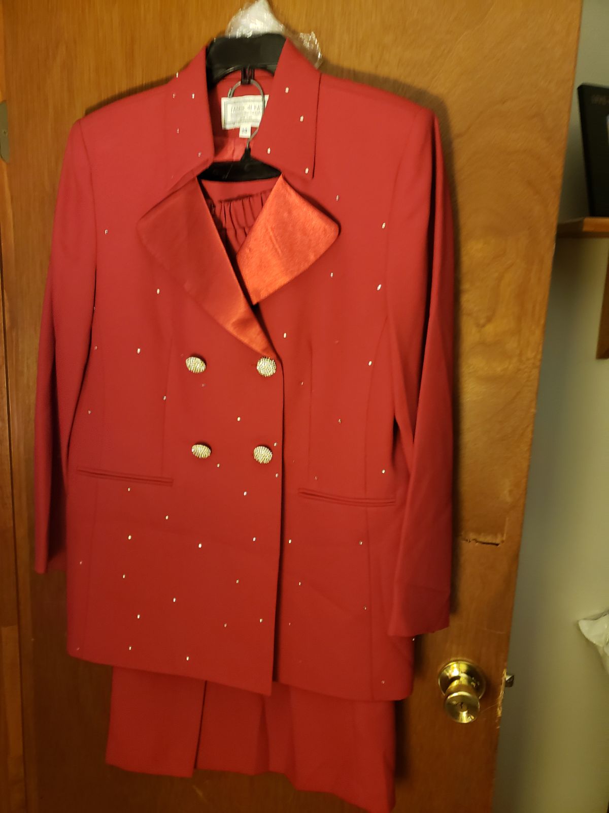 Fashion Kay Women's Red Suit Size 14