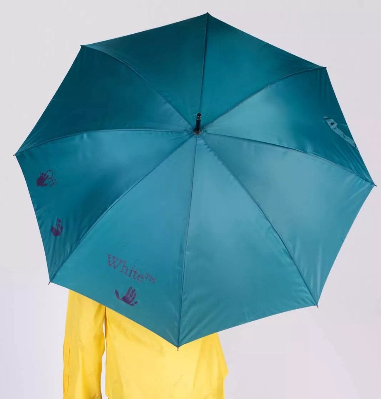 OFF-WHITE HOME Long Classic Umbrella Swimming Man Logo new with tags