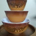 Pyrex Old Orchard Mixing Bowls 401, 402, 403