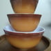 Pyrex Old Orchard Mixing Bowls 401, 402, 403