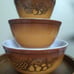 Pyrex Old Orchard Mixing Bowls 401, 402, 403