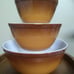 Pyrex Old Orchard Mixing Bowls 401, 402, 403