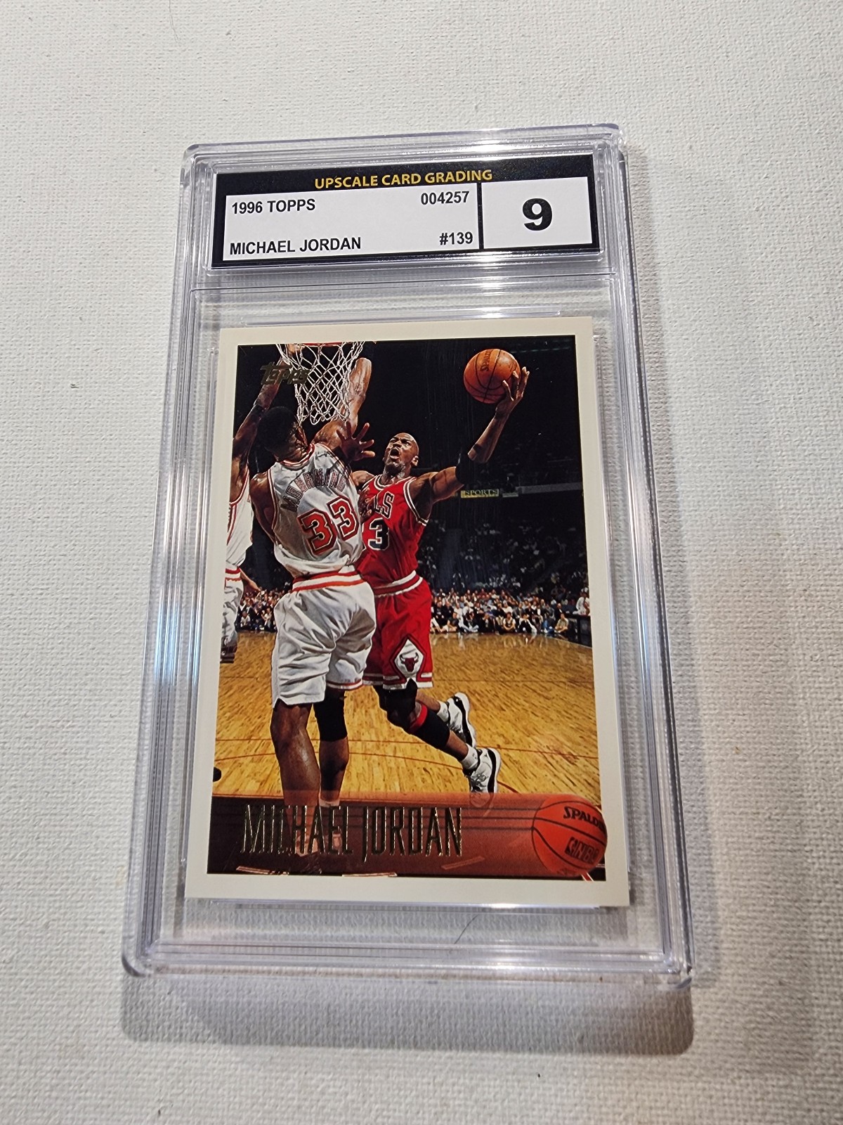 1996-97 Topps Michael Jordan Card #139 UCG 9 MINT Chicago Bulls