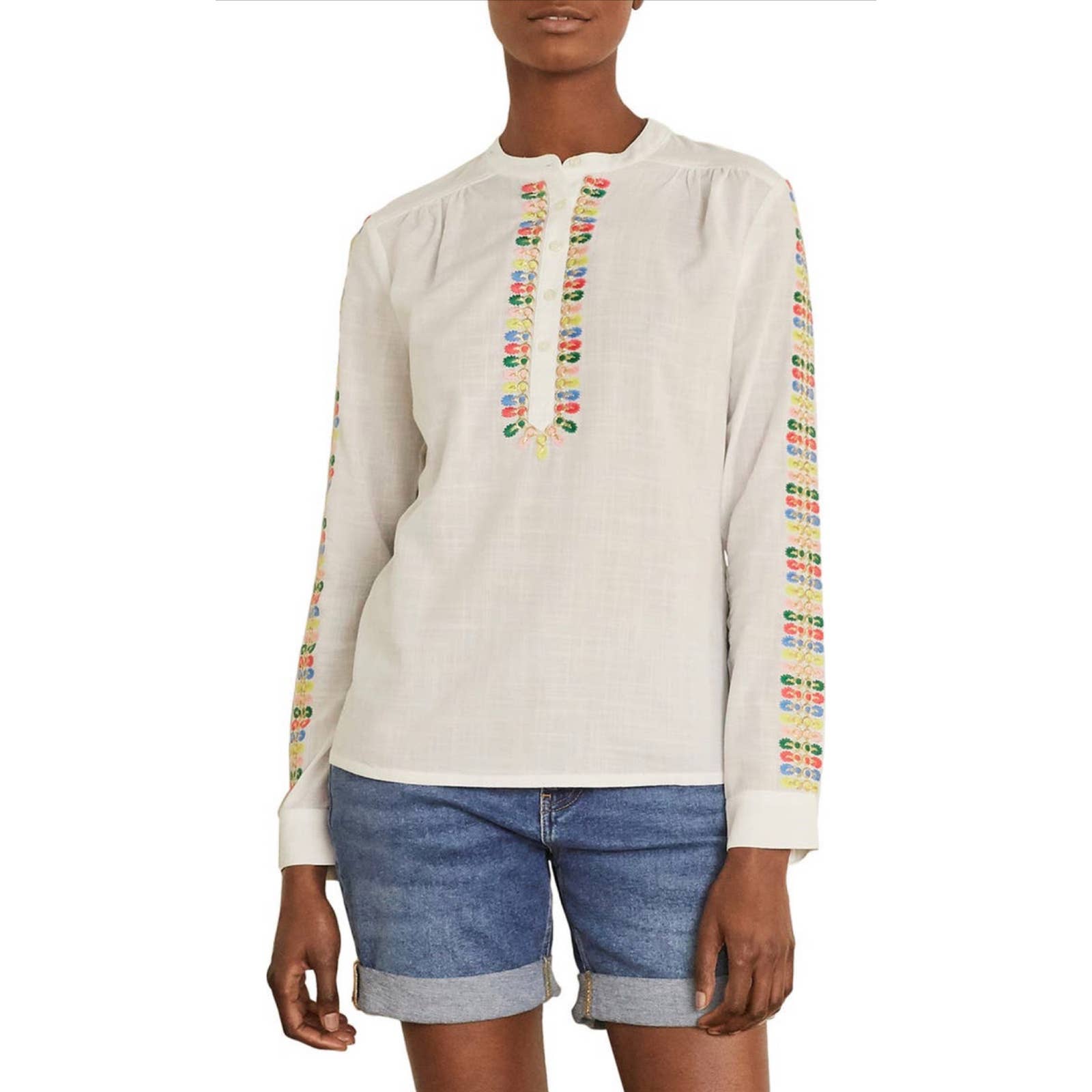 NWT Boden Esme Breathable Embroidered Top (size 6)