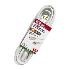 (Lot of 3) Hyper Tough 15FT 16QWG3 Prong White Outdoor/Indoor Use Single Outlet
