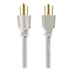 (Lot of 3) Hyper Tough 15FT 16QWG3 Prong White Outdoor/Indoor Use Single Outlet