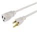 (Lot of 3) Hyper Tough 15FT 16QWG3 Prong White Outdoor/Indoor Use Single Outlet