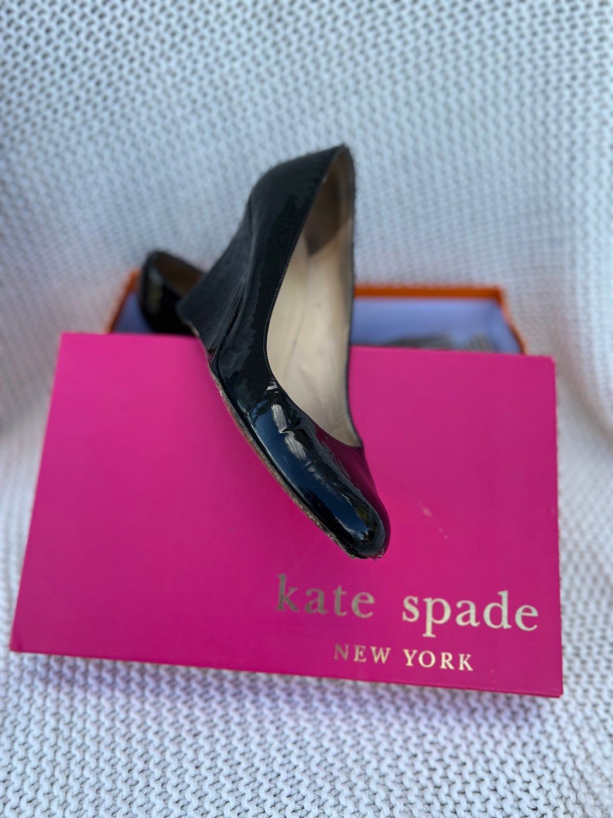 Kate Spade Black Patent Leather Shoes