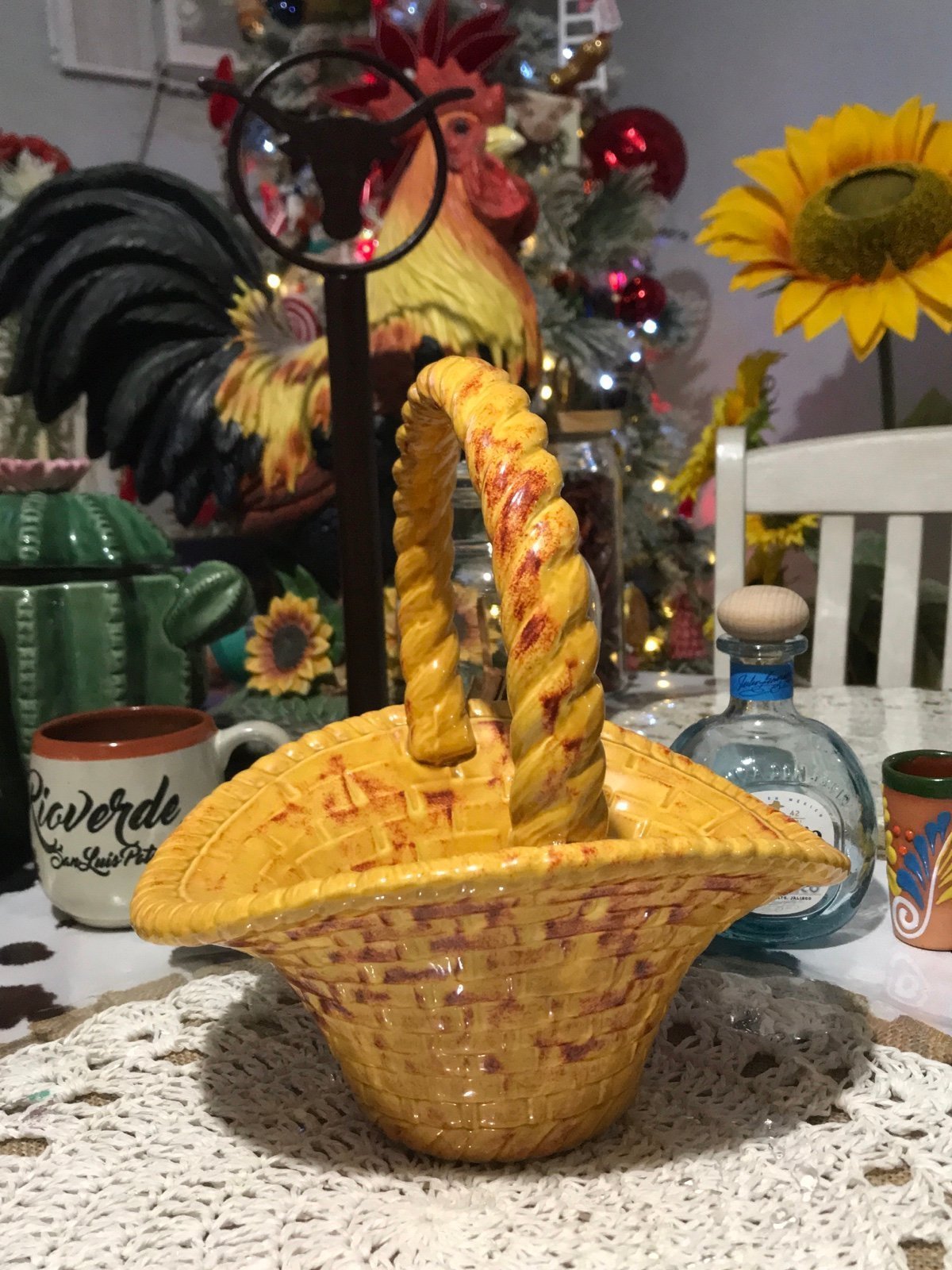 Porcelain Vintage Basket