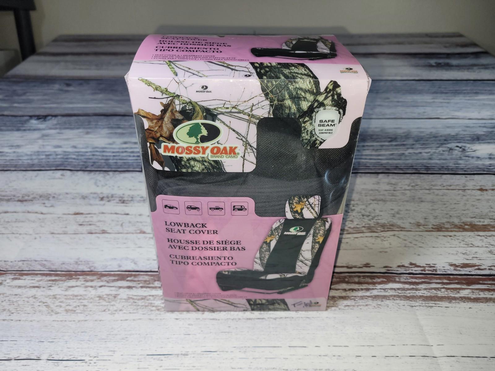 Mossy Oak Universal Seat Cover Pink Camo Low-Back Camouflage NIB