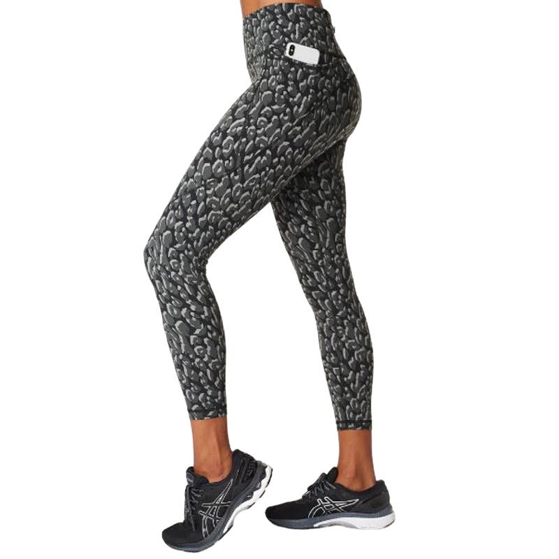 Sweaty Betty Power 7/8 Gym Leggings in Black Leopard Print NWOT Size 2XS