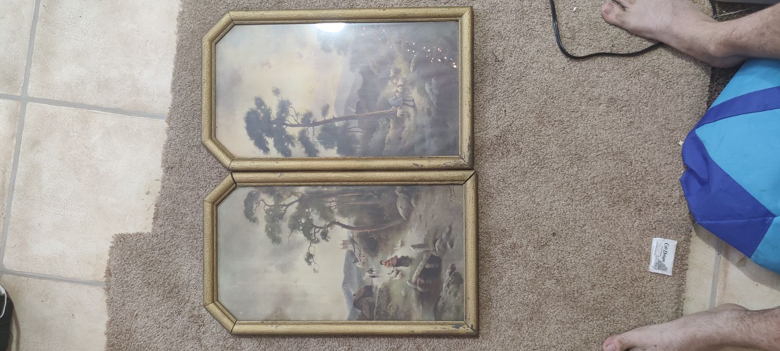 1862 J W Gozzard prints  15 by 23 incl