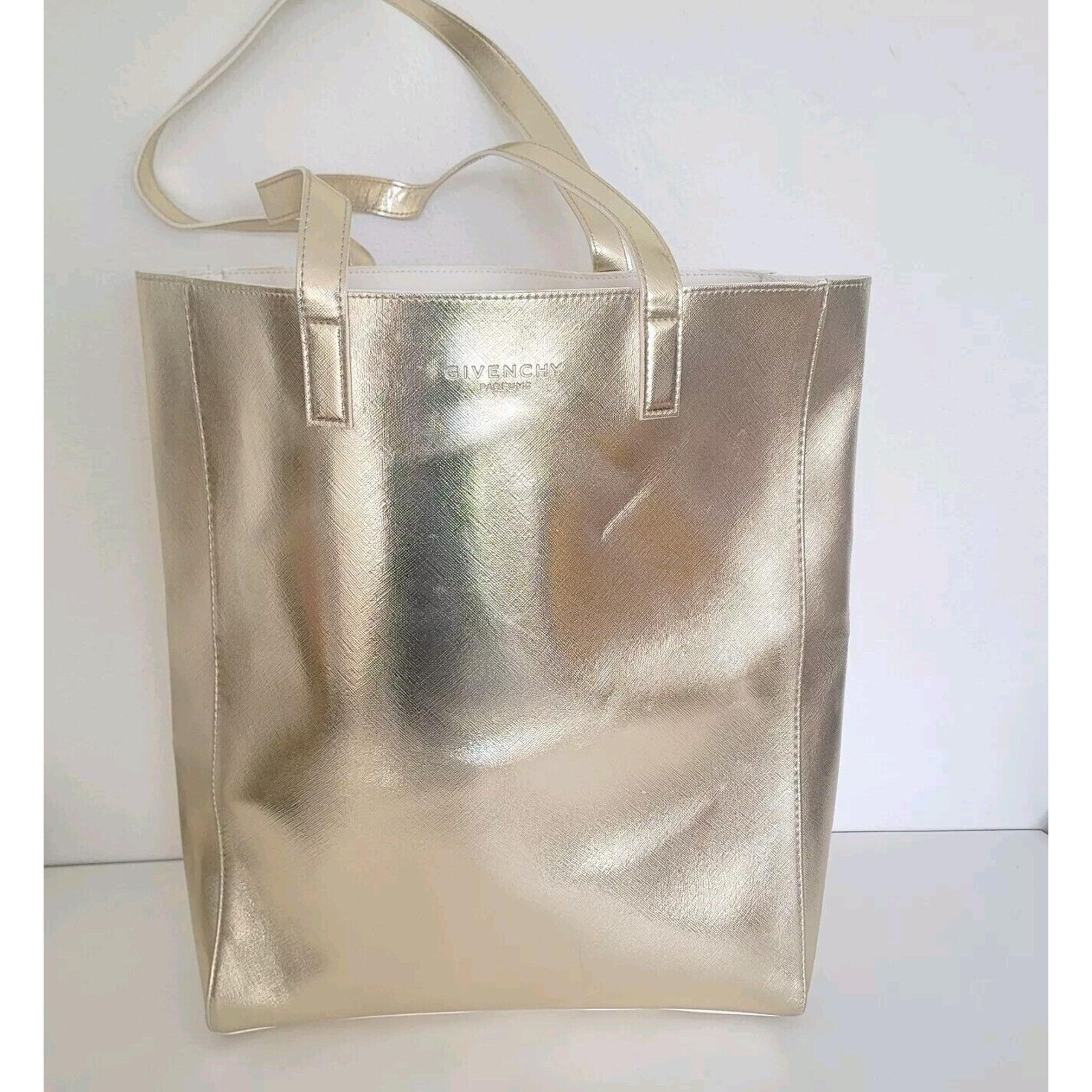 Givenchy Fragrance Glamorous Gold Tote Large XL Shoulder Bag Shopper Metalic