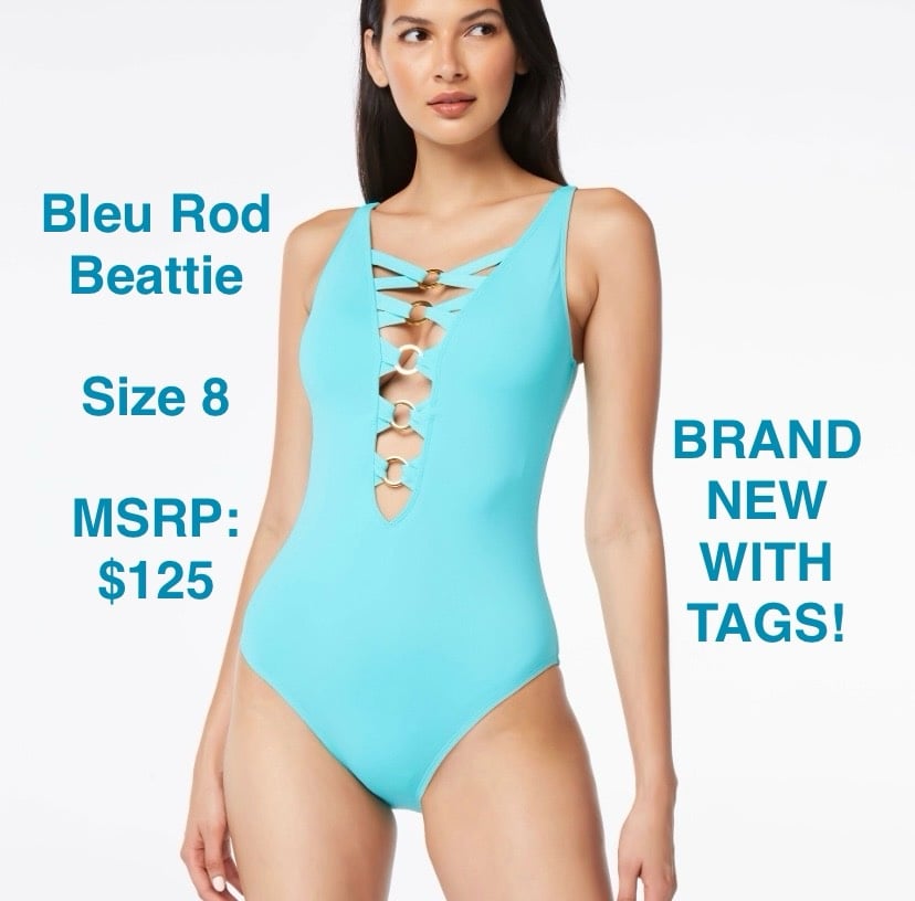 Bleu Rod Beattie One Piece Shape Wear Cut Out Bathing suit Bikini Swimsuit