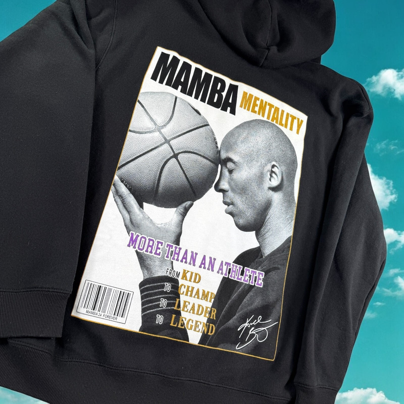 Kobe Bryant Hoodie Men XL Mamba Mentality #24 Graphic Basketball Lakers NBA RIP