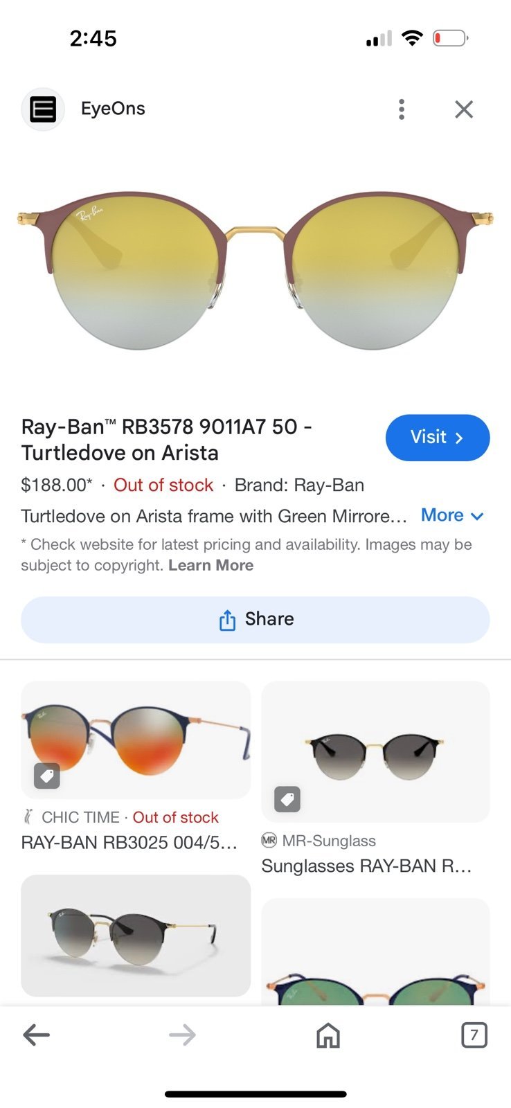 Rayban sunglasses