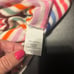 J Crew Women's Italian Cashmere Stripe Soft Rainbow Crewneck Sweater Size Small