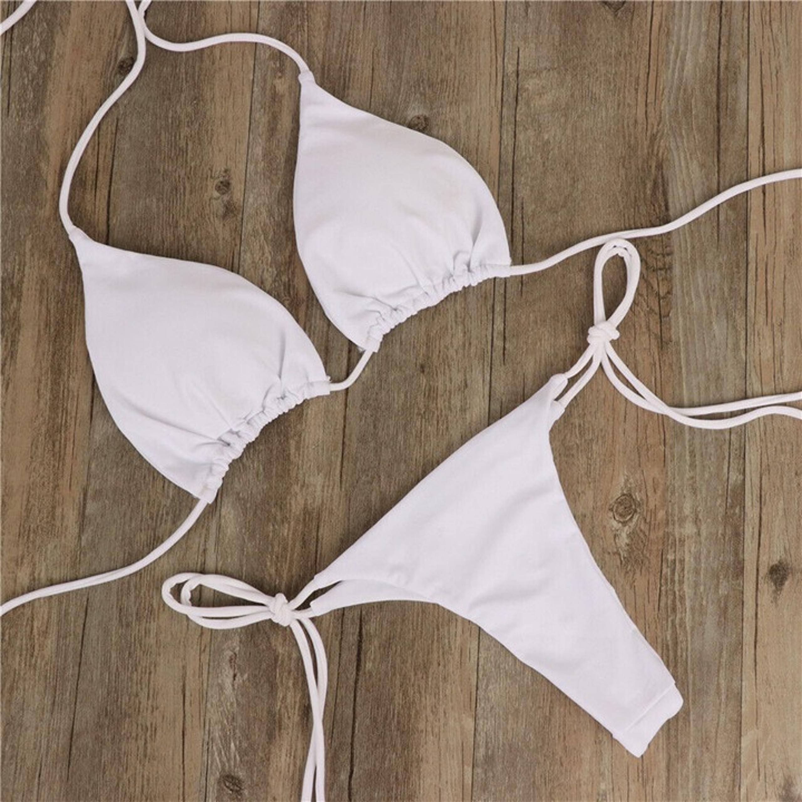 Sexy Women Brazilian Bikini Scrunches Butt Swimwear 2 Pcs Set Lady Swimsuit