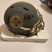 Najee Harris Autographed Slate Mini Helmet Fanatics COA Pittsburgh Steelers