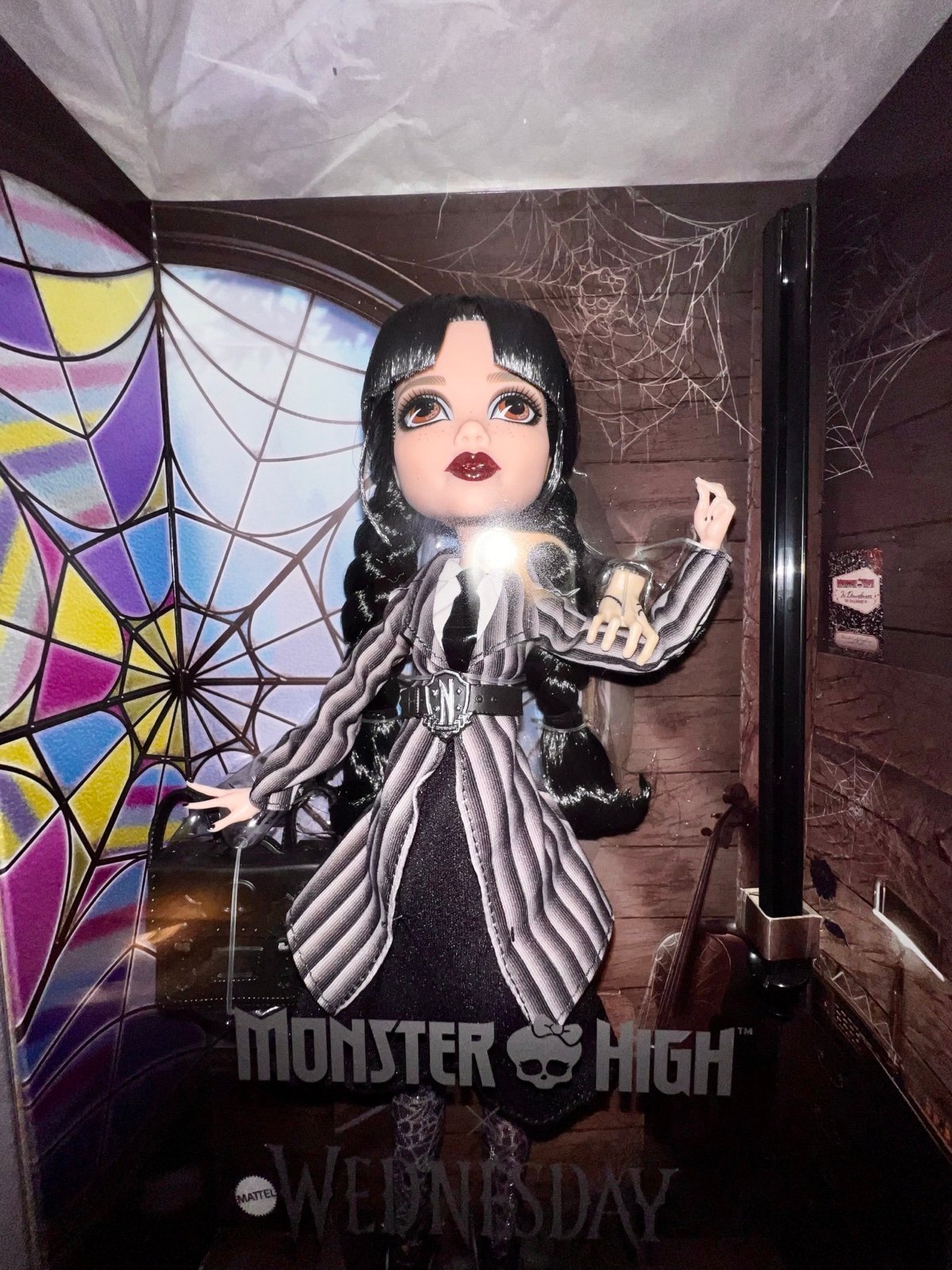 NEW 2024 Monster High Doll Wednesday Addams Pet Thing Barbie Mattel Beetlejuice