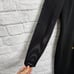 Vintage Creations Joseph Ribkoff Sheath Dress Size 12 Gold Buttons Sheer Sleeves