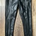 Topshop faux leather leggings women’s size 6 black NWT lined zipper side