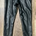Topshop faux leather leggings women’s size 6 black NWT lined zipper side