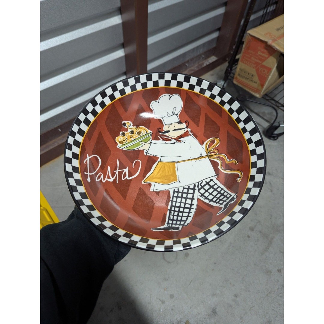Certified International Anne Tavoletti Serving Pasta Bowl Dish Italiano Chef