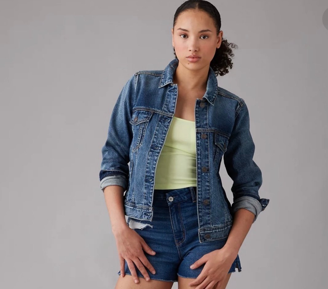 American Eagle denim jacket size L