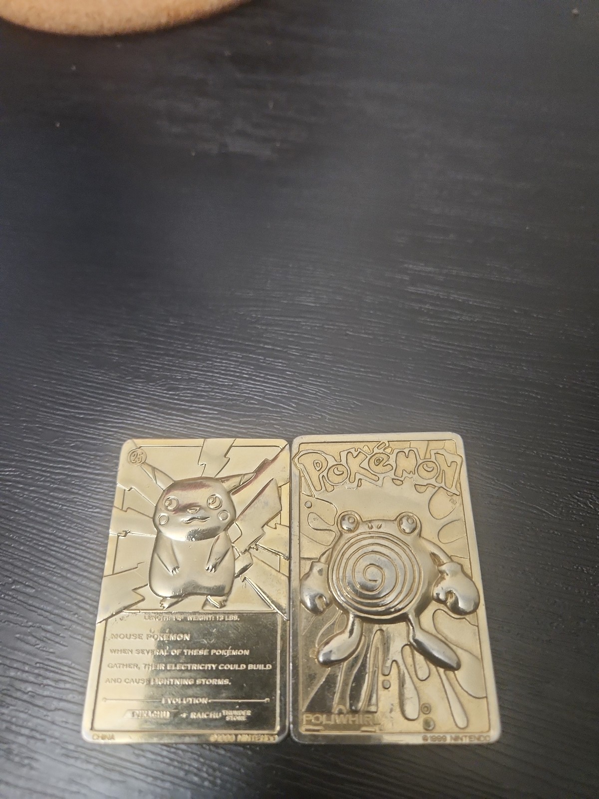 gold plated Pokemon cards