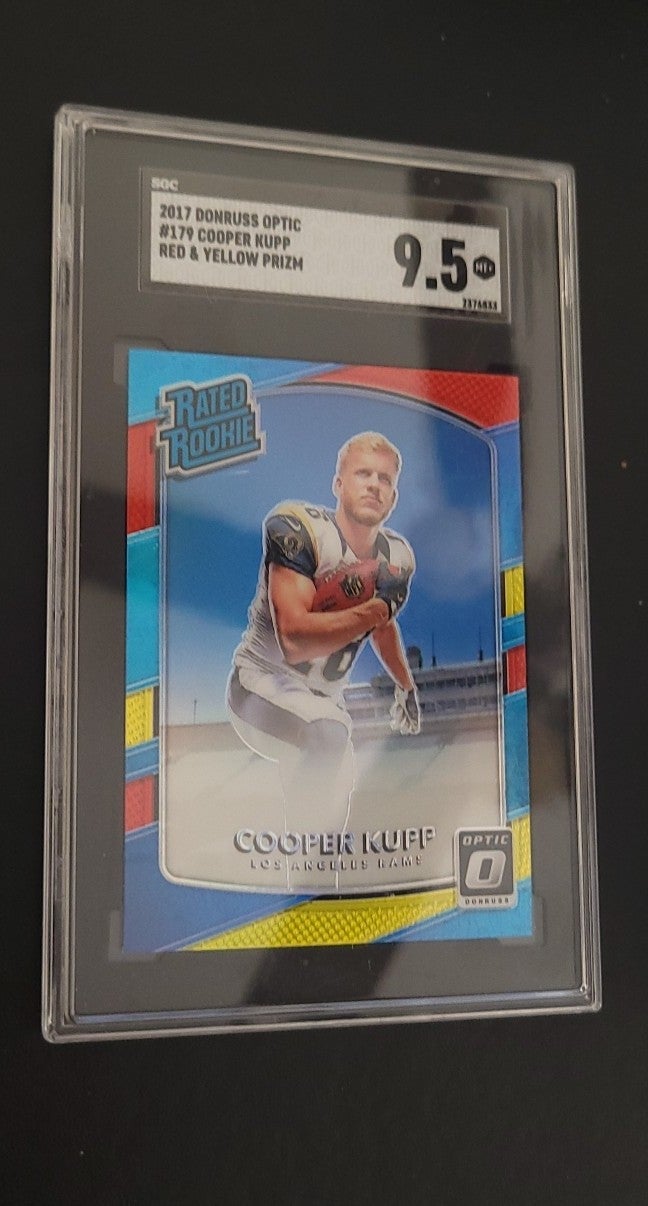2017 Donruss Optic #179 Cooper Kupp Red & Yellow Prizm SGC 9.5