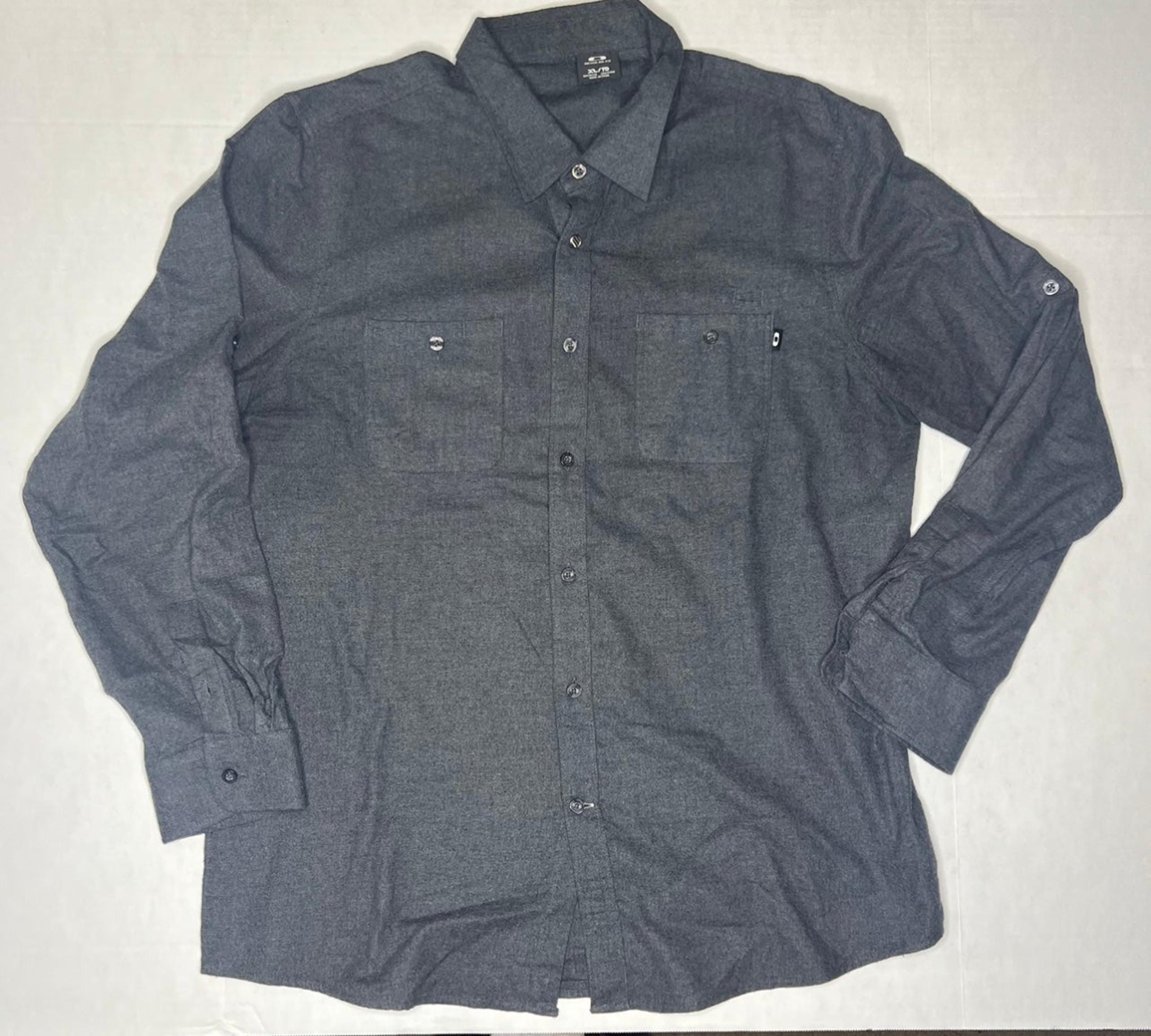 Oakley Men’s Long Sleeve Casual Button Shirt Size Xl 100% Cotton