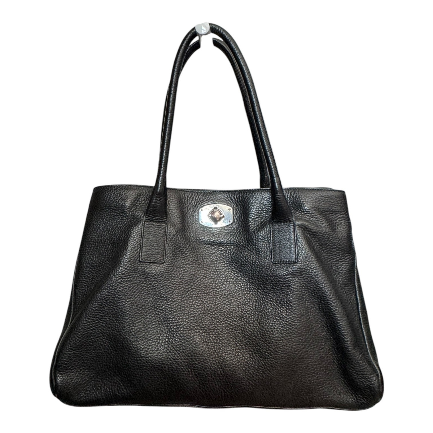 FURLA Black Pebbled Leather Tote shoulder bag