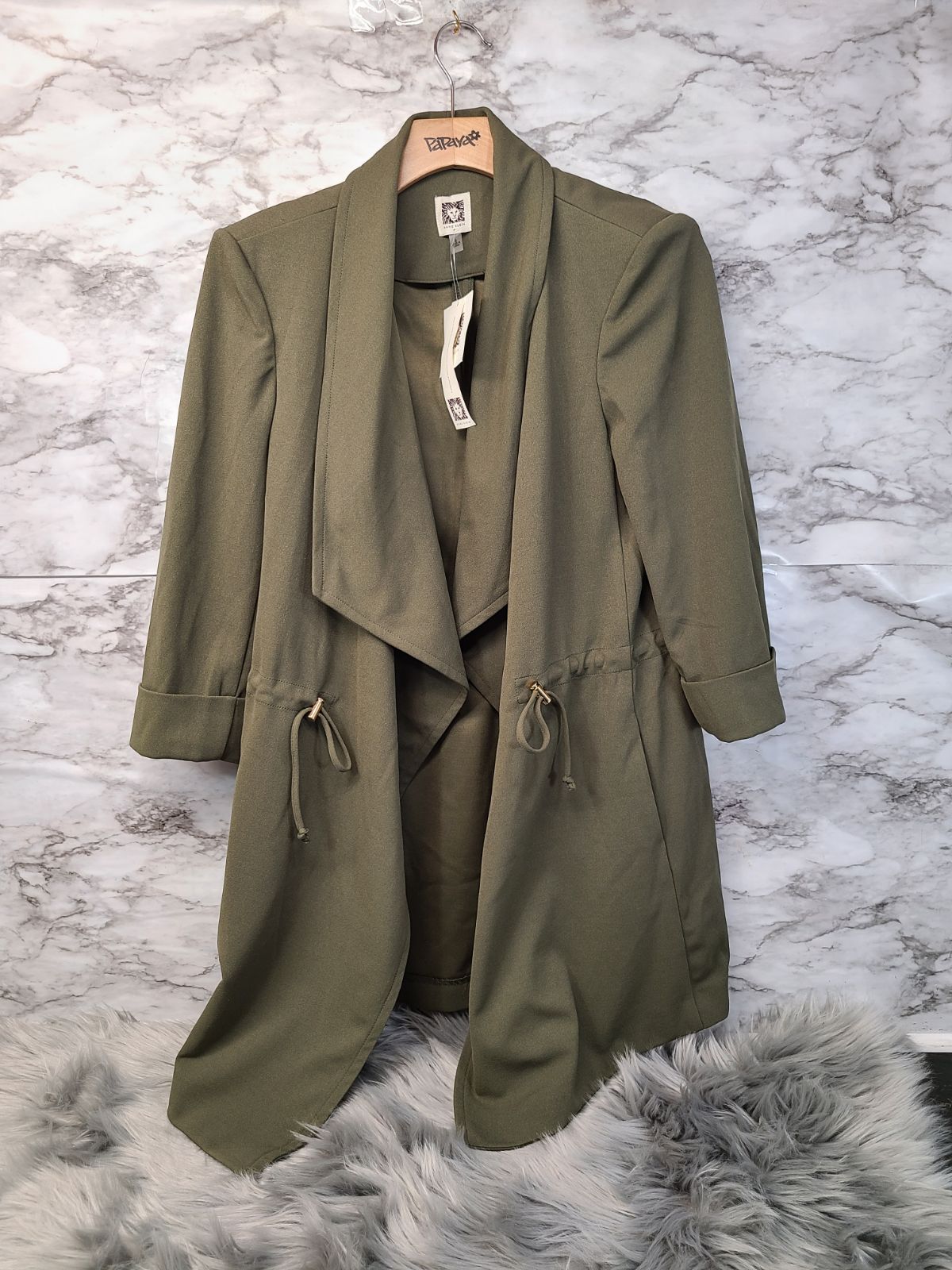 ANNE KLEIN Jacket-Loden- Small Cardigan