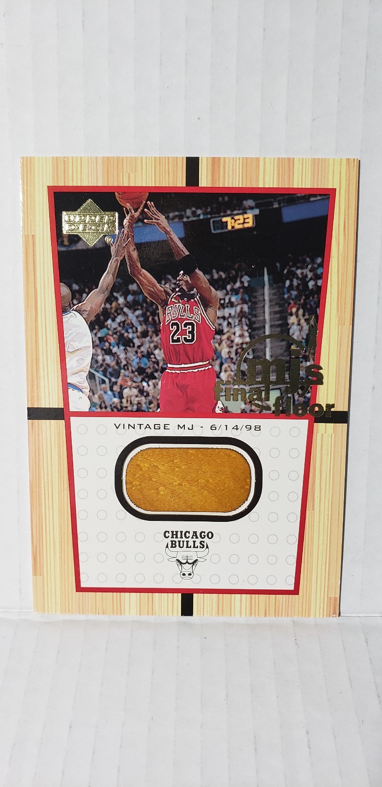 Michael Jordan Upper Deck MJs Final Floor Jumbo Card #FF6